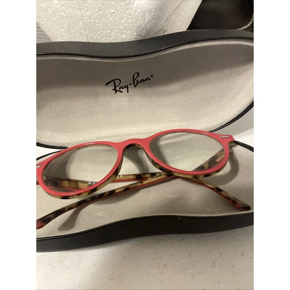 Ray-Ban RB 7118 5714 Eyeglasses Pink Full Rim Round Frame Only 48-19 45